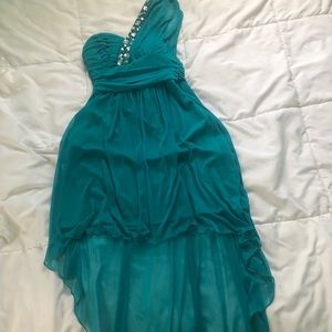 High-Low One Shoulder Formal Dress